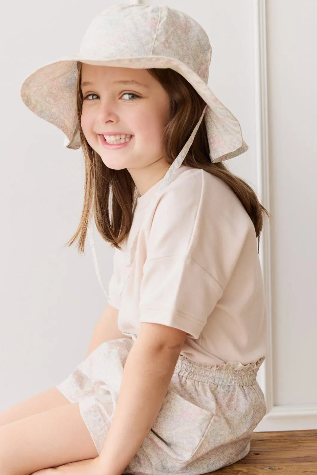 Organic Cotton Noelle Hat - Azra Slightly Pink