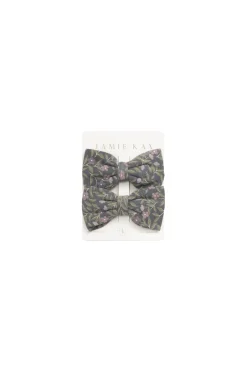 Organic Cotton Noelle 2pk Bow - Phoebe Lava