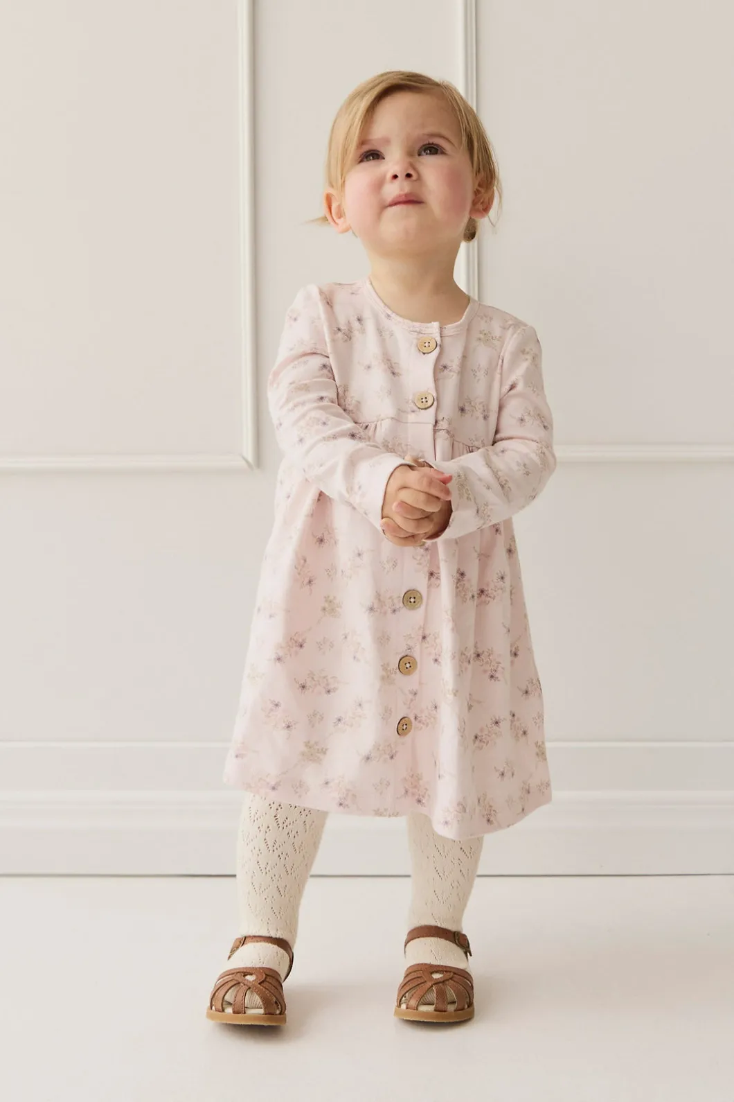 Organic Cotton Poppy Dress - Sweet Pea Floral