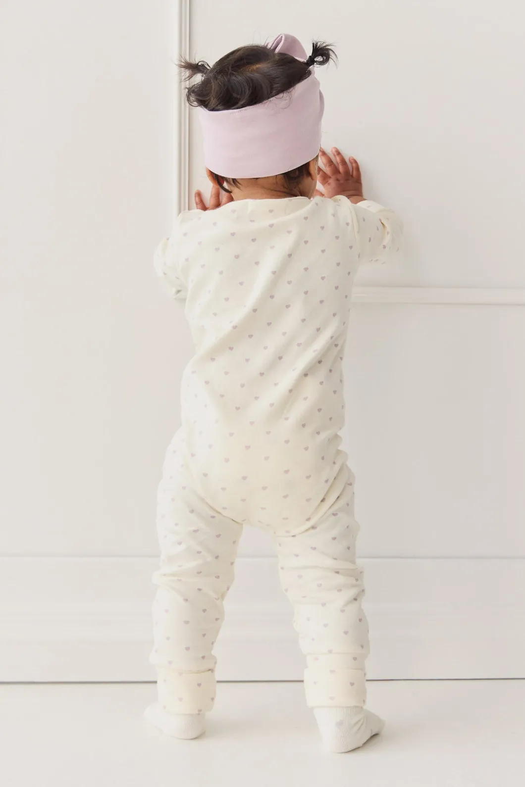 Organic Cotton Reese Zip Onepiece - Mon Amour Vintage Violet
