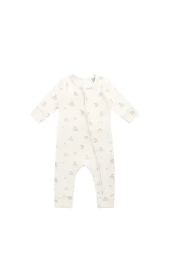 Organic Cotton Reese Zip Onepiece - Pennys Baby Friends
