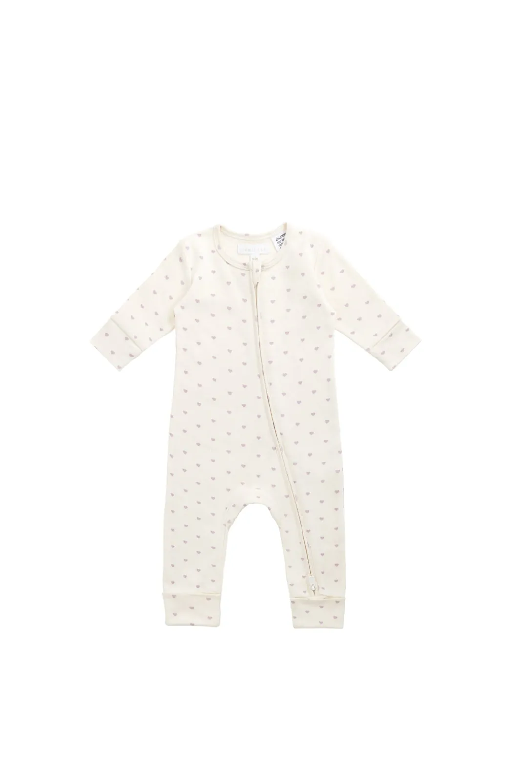 Organic Cotton Reese Zip Onepiece - Mon Amour Vintage Violet