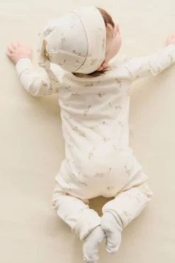 Organic Cotton Reese Zip Onepiece - Kitten and His Kites