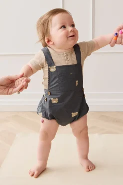 Organic Cotton Robin Playsuit - Bobbie Bears Shadow