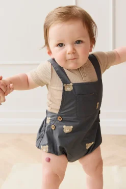 Organic Cotton Robin Playsuit - Bobbie Bears Shadow