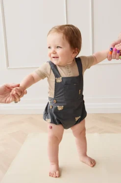 Organic Cotton Robin Playsuit - Bobbie Bears Shadow