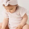 Organic Cotton Sage Onepiece - Simple Flowers Lilac