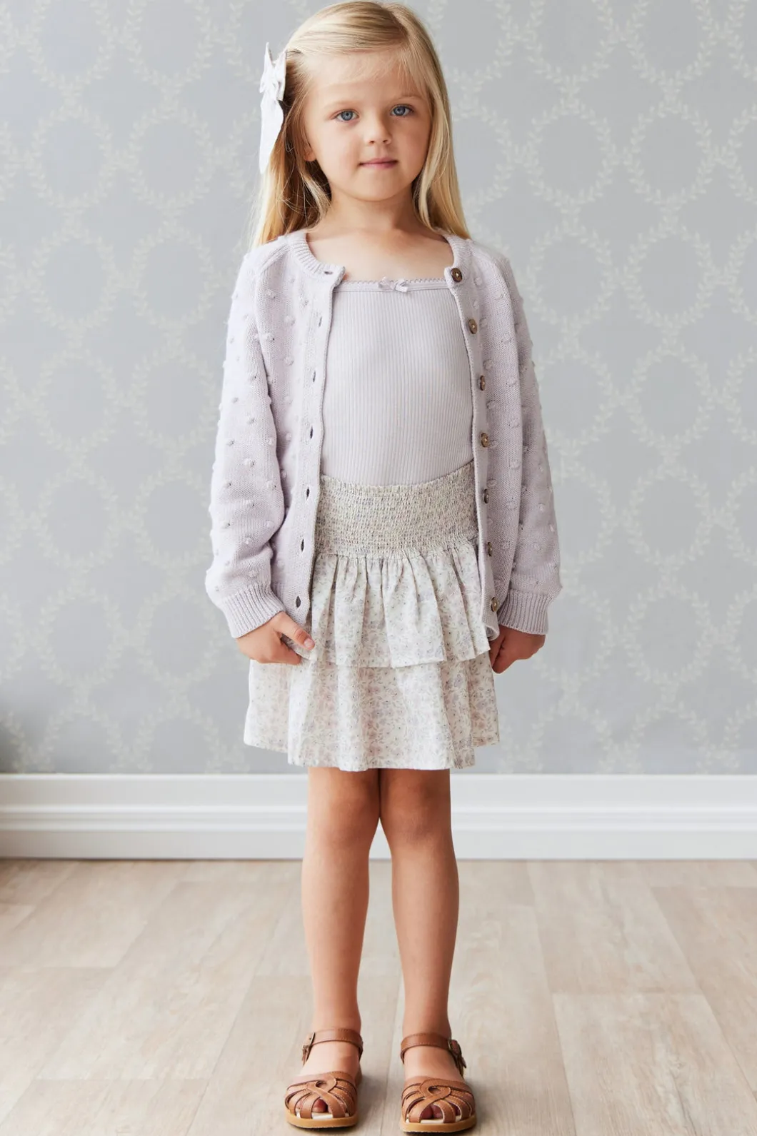 Organic Cotton Samantha Skirt - Fifi Lilac