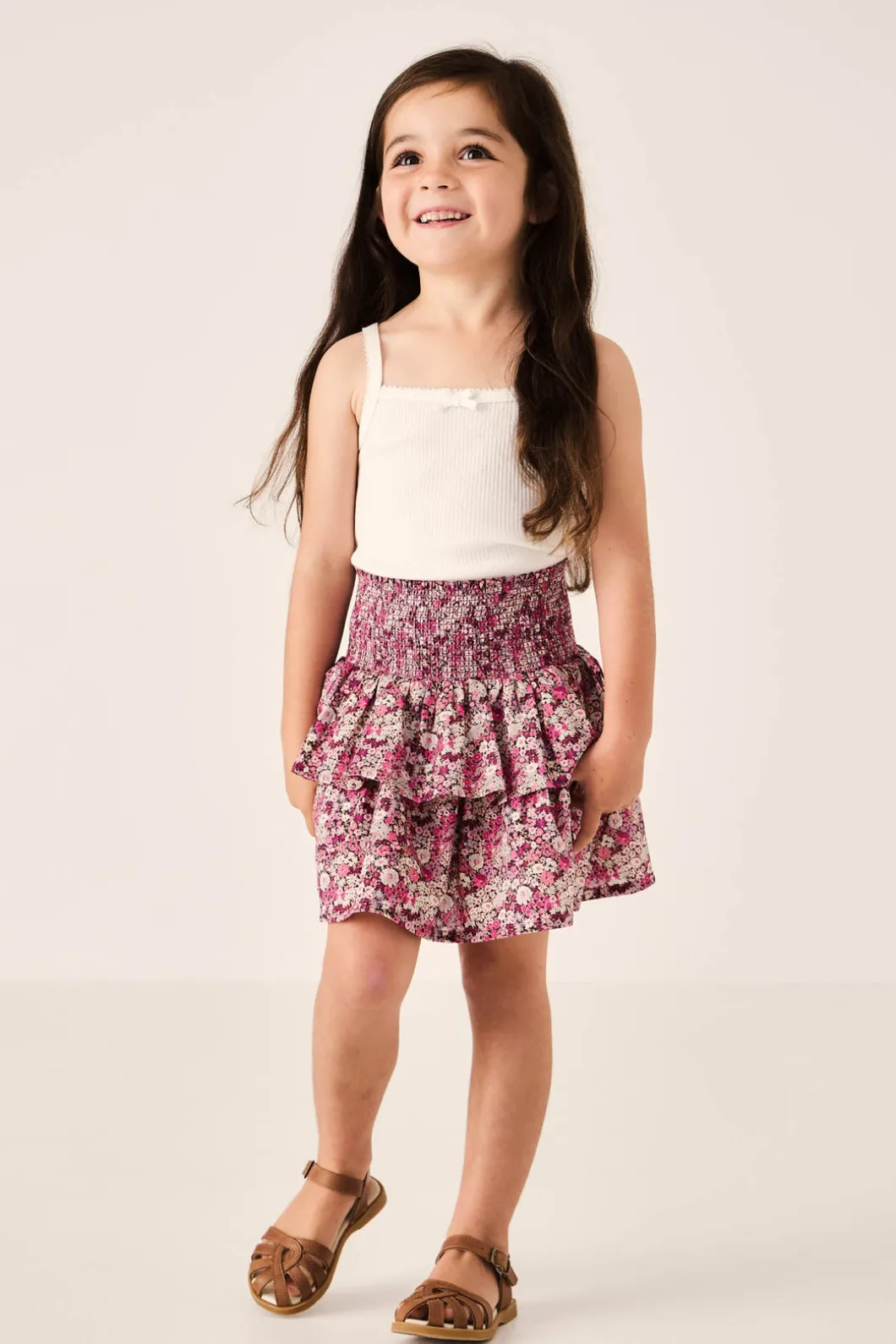 Organic Cotton Samantha Skirt - Garden Print