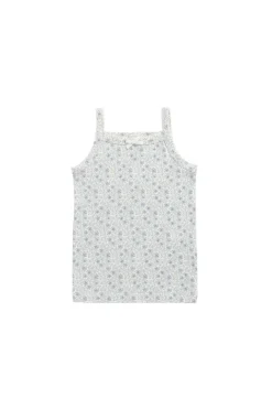 Organic Cotton Singlet - Claudette Pearl Blue