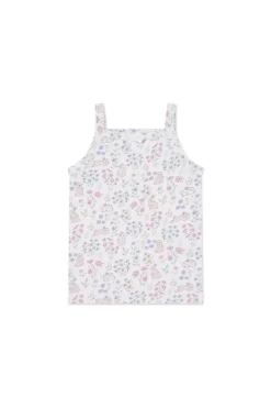 Organic Cotton Singlet - Penny's Egg Hunt Parisian Pink