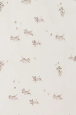 Organic Cotton Singlet - Playful Kittens