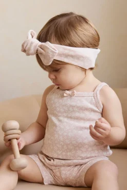 Organic Cotton Singlet - Rosalie Field Rose