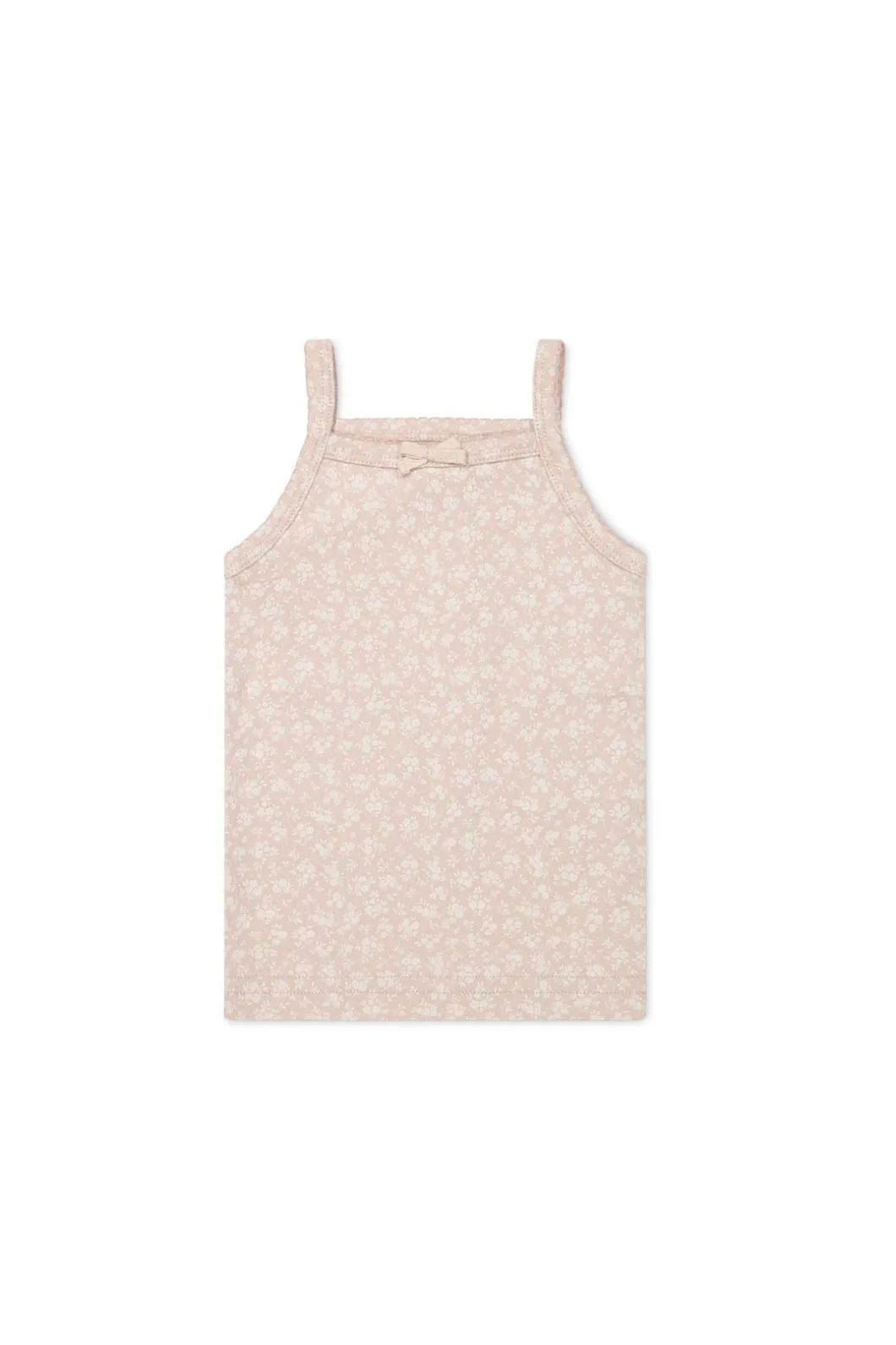 Organic Cotton Singlet - Rosalie Field Rose