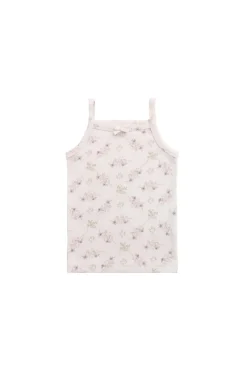 Organic Cotton Singlet - Sweet Pea Floral