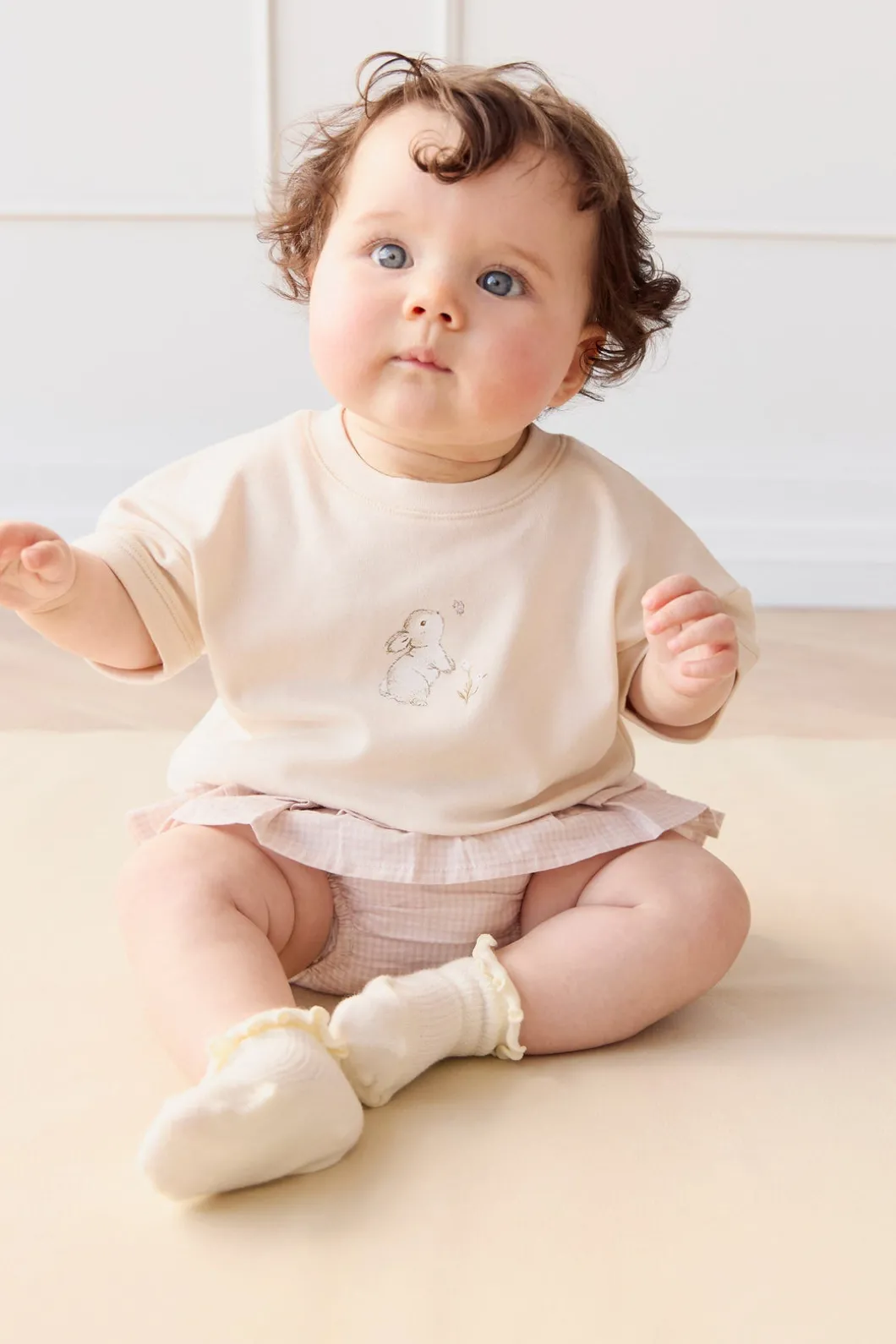 Organic Cotton Sydney Bloomer - Mini Woven Gingham Violet