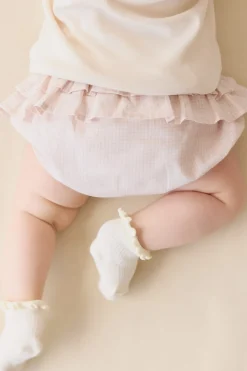 Organic Cotton Sydney Bloomer - Mini Woven Gingham Violet