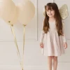 Organic Cotton Tallulah Dress - Simple Flowers Lilac