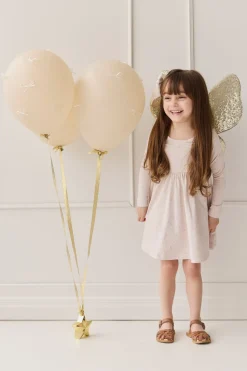 Organic Cotton Tallulah Dress - Simple Flowers Lilac