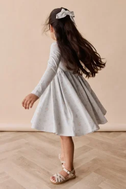Organic Cotton Tallulah Dress - Petite Fleur Blue
