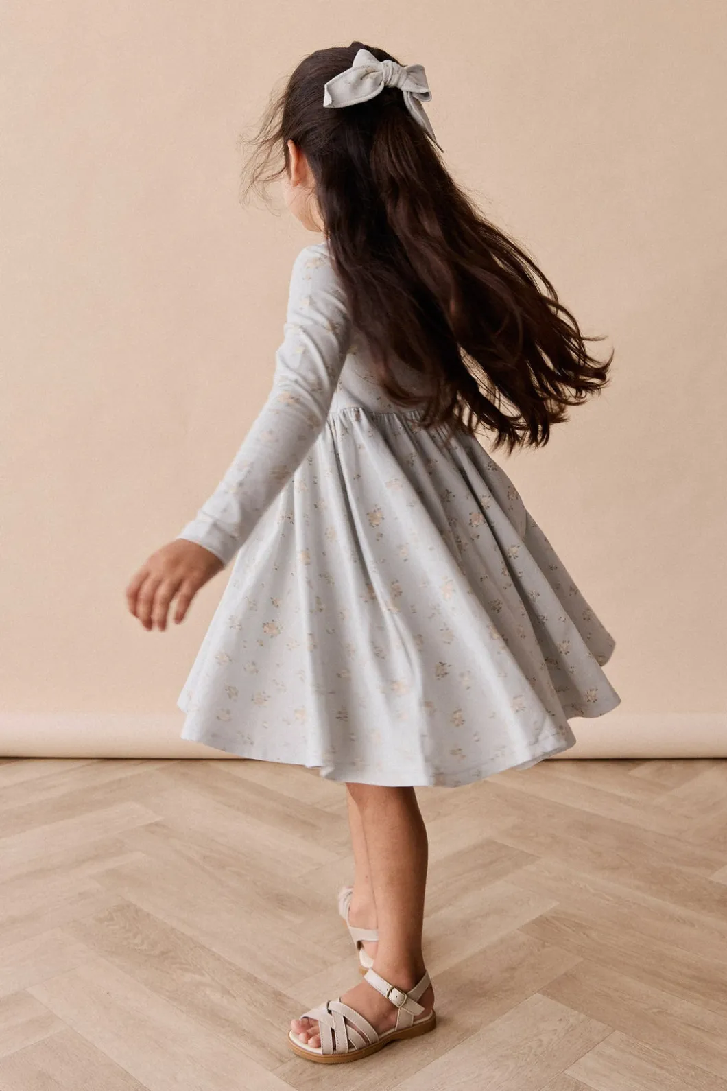 Organic Cotton Tallulah Dress - Petite Fleur Blue