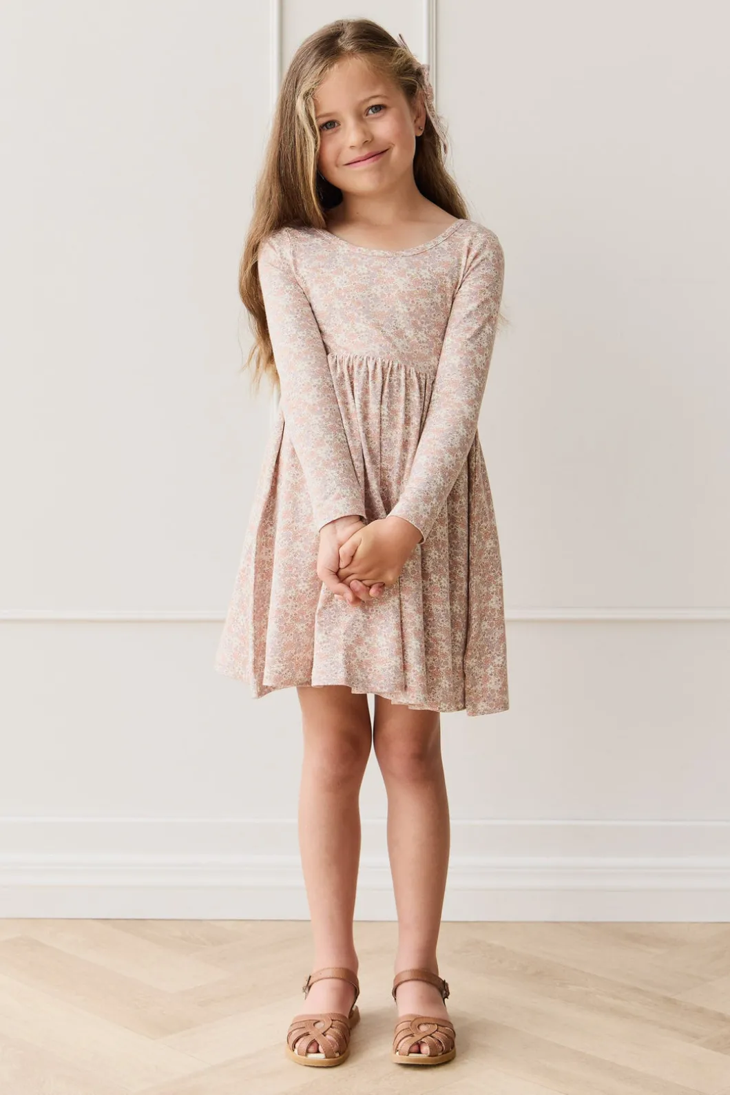 Organic Cotton Tallulah Dress - Chloe Mauve