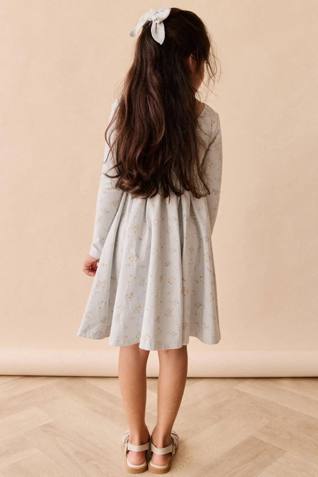 Organic Cotton Tallulah Dress - Petite Fleur Blue