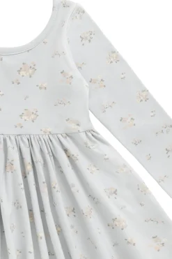 Organic Cotton Tallulah Dress - Petite Fleur Blue