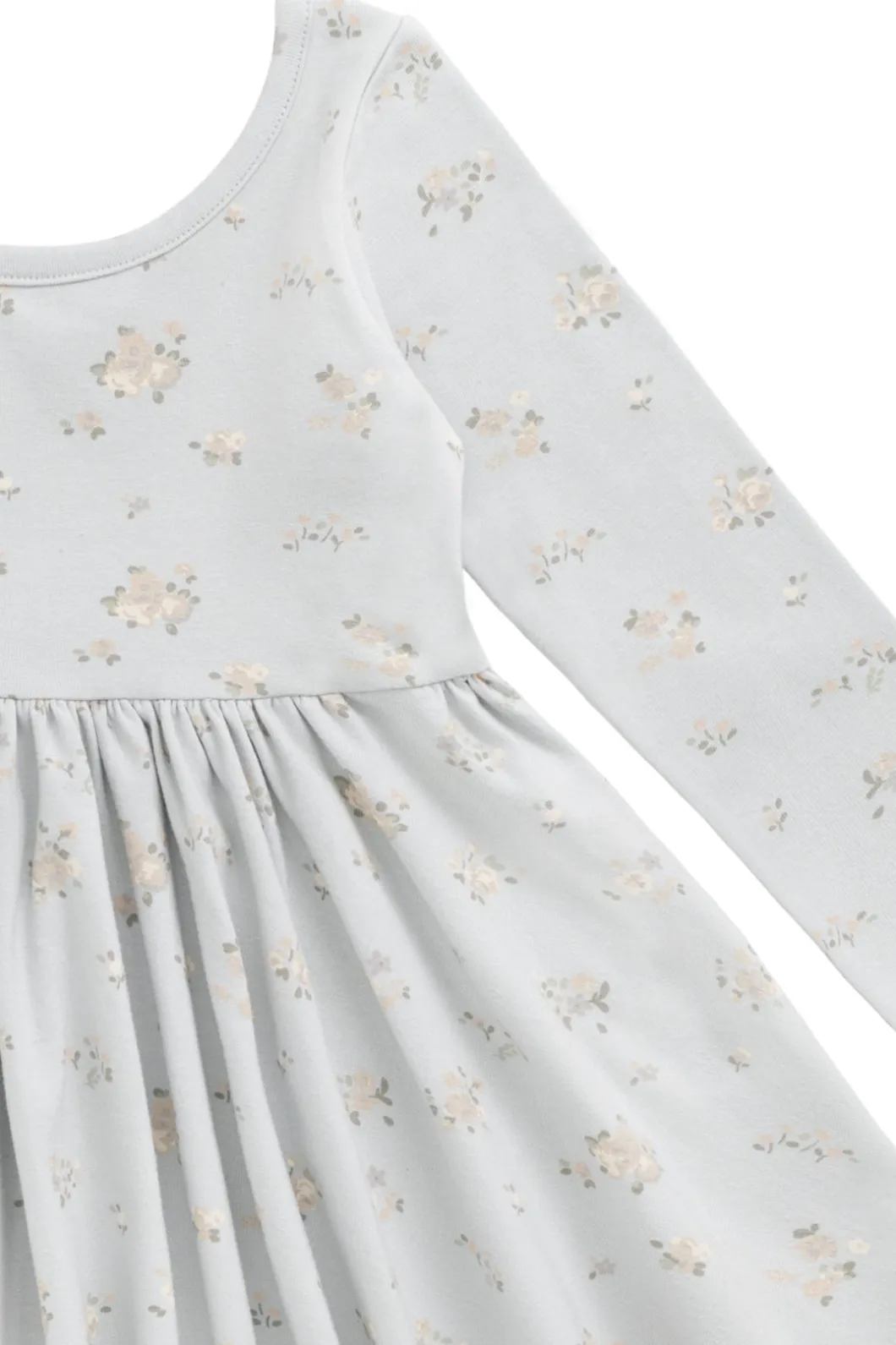Organic Cotton Tallulah Dress - Petite Fleur Blue