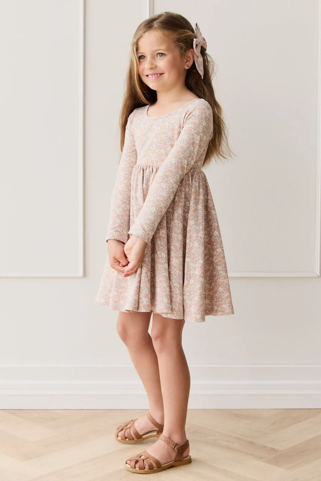 Organic Cotton Tallulah Dress - Chloe Mauve