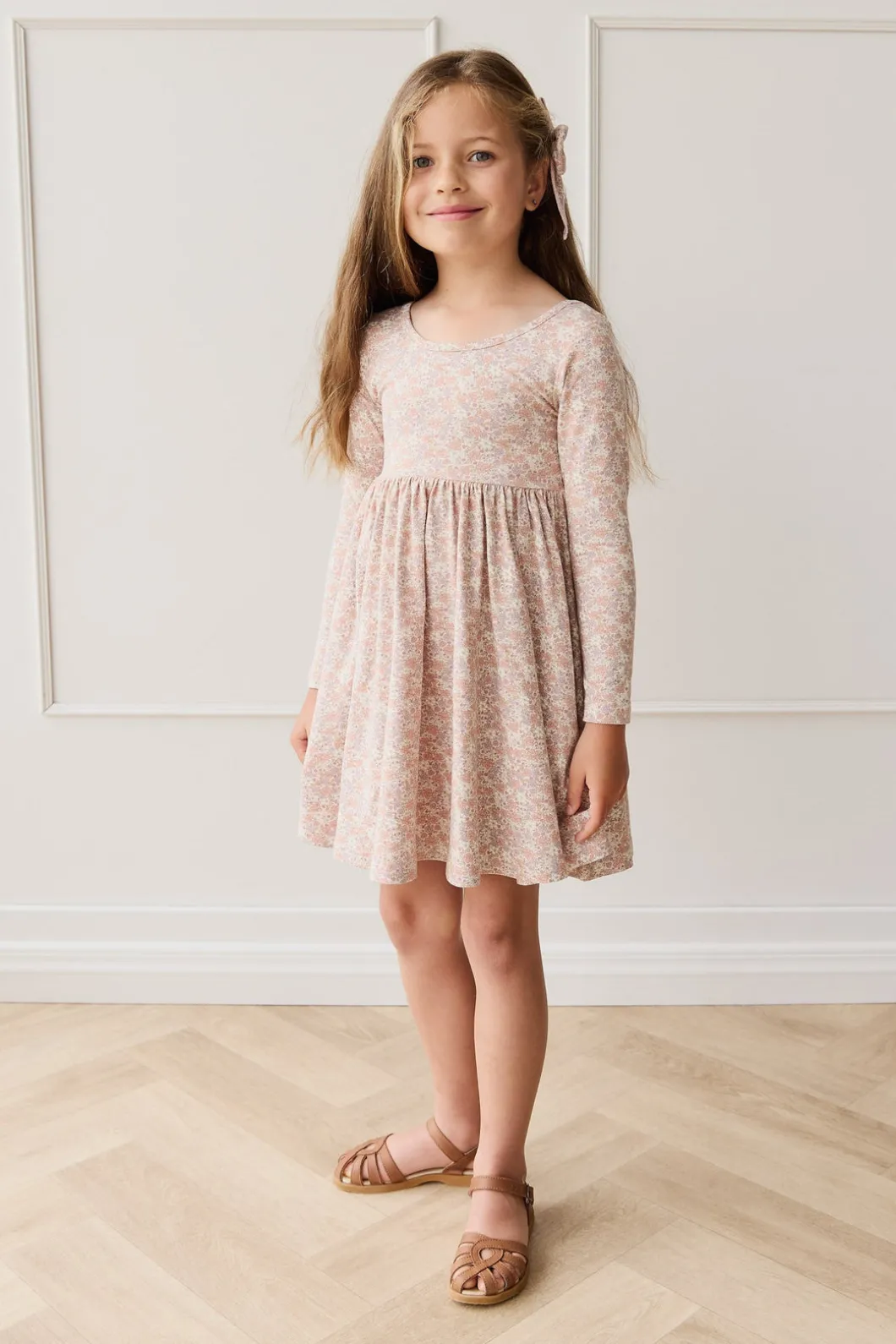 Organic Cotton Tallulah Dress - Chloe Mauve