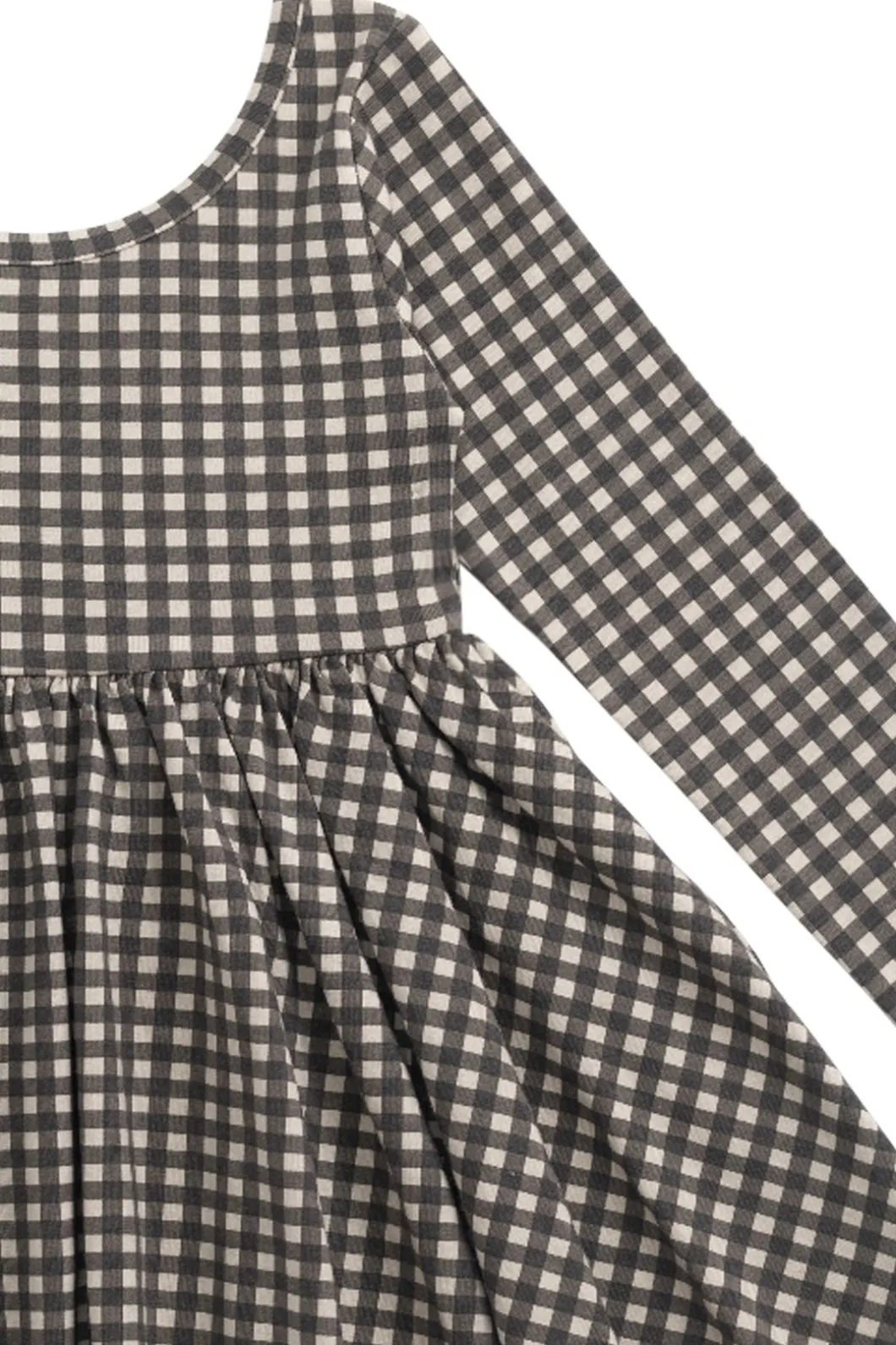 Organic Cotton Tallulah Dress - Mini Gingham Bistre