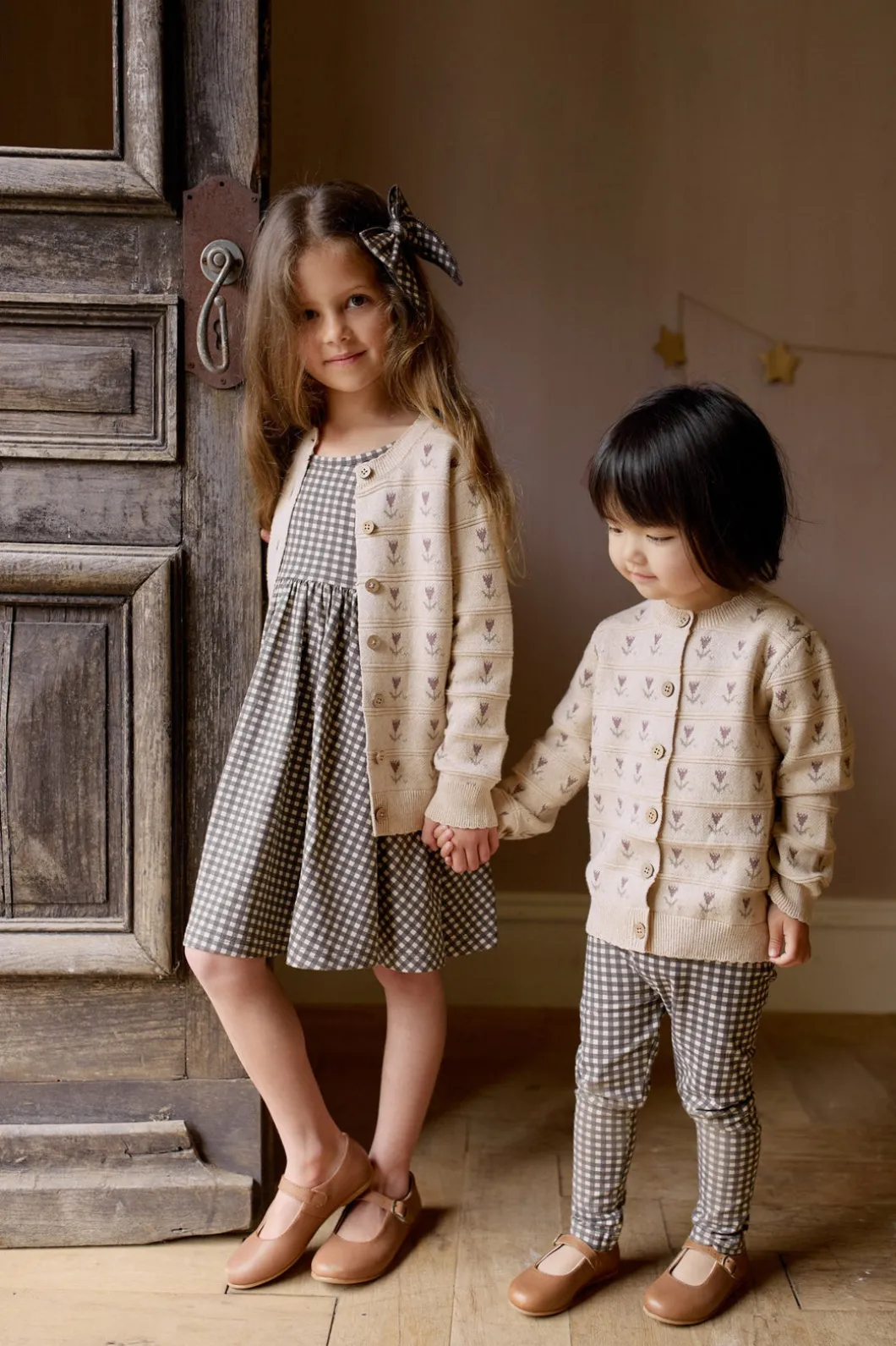 Organic Cotton Tallulah Dress - Mini Gingham Bistre