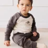 Organic Cotton Tao Sweatshirt - Pinecone/Cloud Sasha Puppy