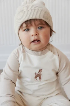 Organic Cotton Tao Sweatshirt Onepiece - Fable Deer Cloud
