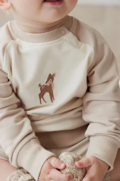 Organic Cotton Tao Sweatshirt - Fable Deer Cloud