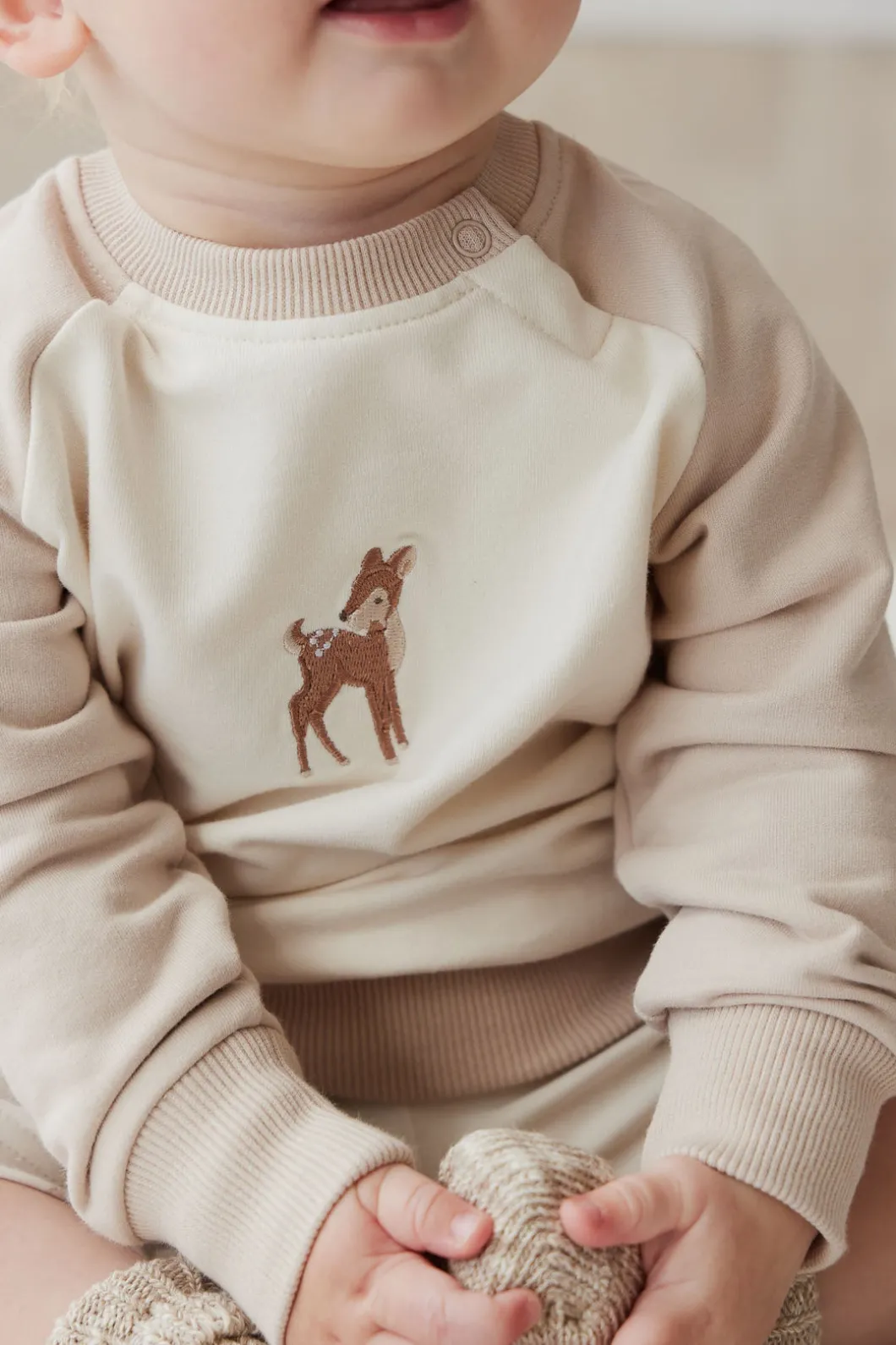 Organic Cotton Tao Sweatshirt - Fable Deer Cloud