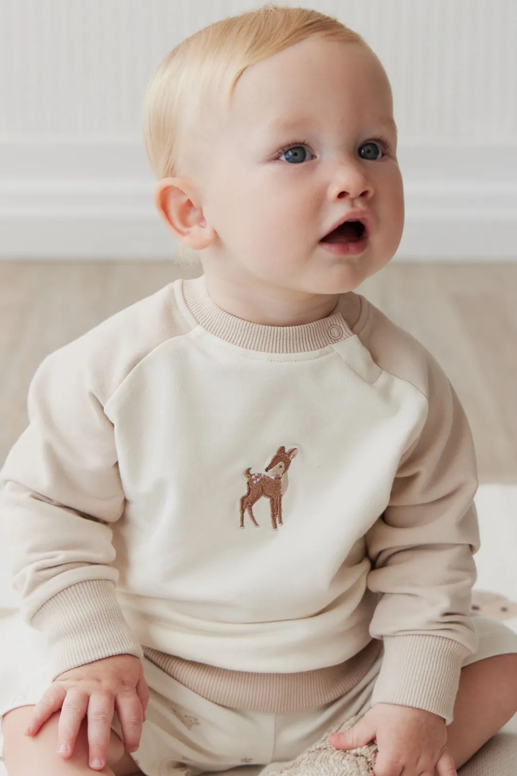 Organic Cotton Tao Sweatshirt - Fable Deer Cloud