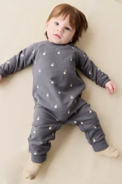 Organic Cotton Tao Sweatshirt Onepiece - Bobby Berries Shadow