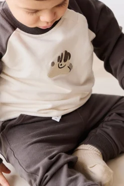 Organic Cotton Tao Sweatshirt - Pinecone/Cloud Sasha Puppy