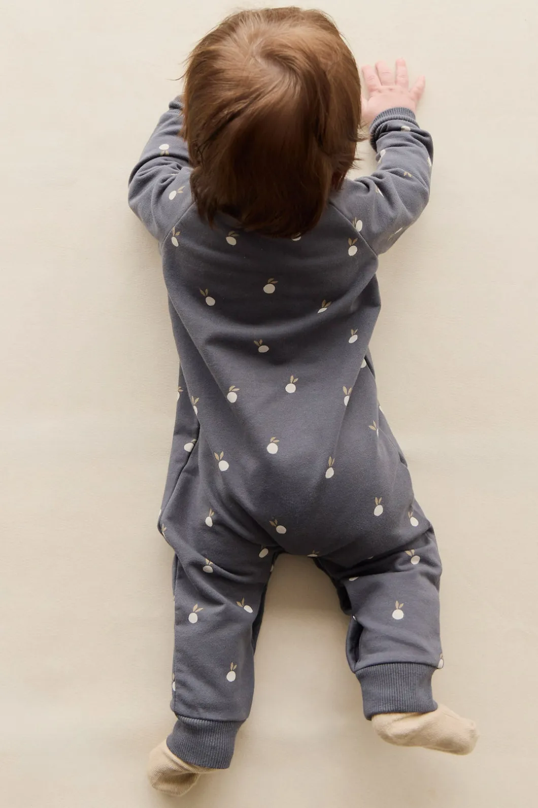 Organic Cotton Tao Sweatshirt Onepiece - Bobby Berries Shadow