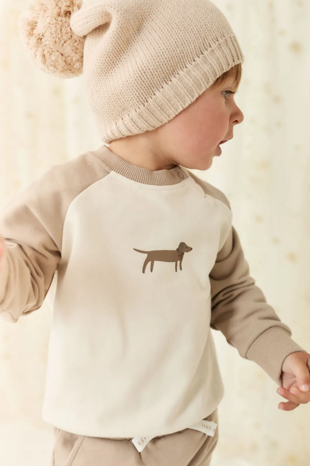Organic Cotton Tao Sweatshirt - Vintage Taupe Cosy Basil