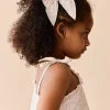 Organic Cotton Voile Bow - Grace Floral