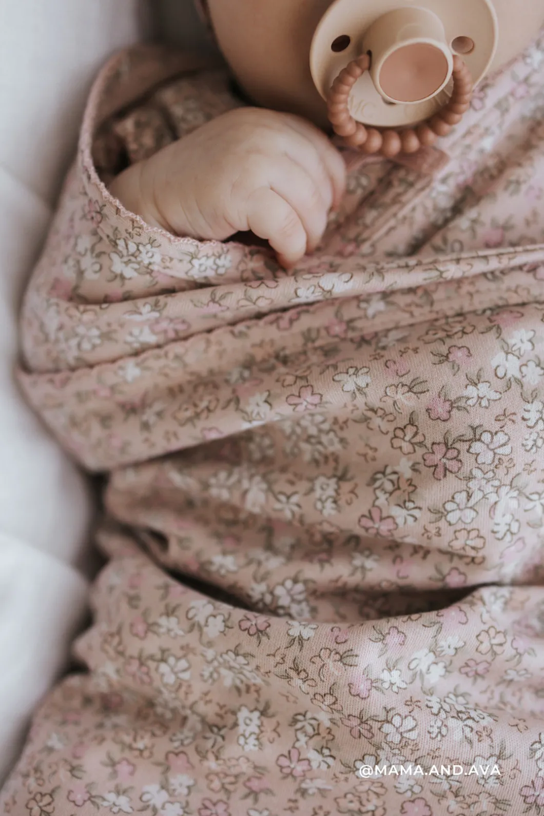 Organic Cotton Wrap Blanket - Amber Rose