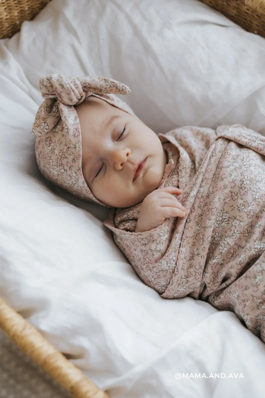 Organic Cotton Wrap Blanket - Amber Rose