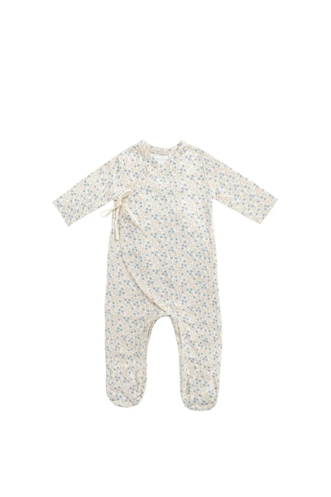 Organic Cotton Wrap Onepiece - Adnola Floral