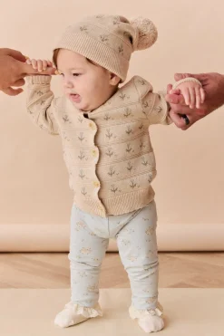 Penny Cardigan - Penny Flower Jacquard Dawn