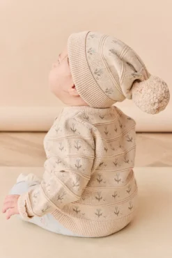 Penny Hat - Penny Flower Jacquard Dawn