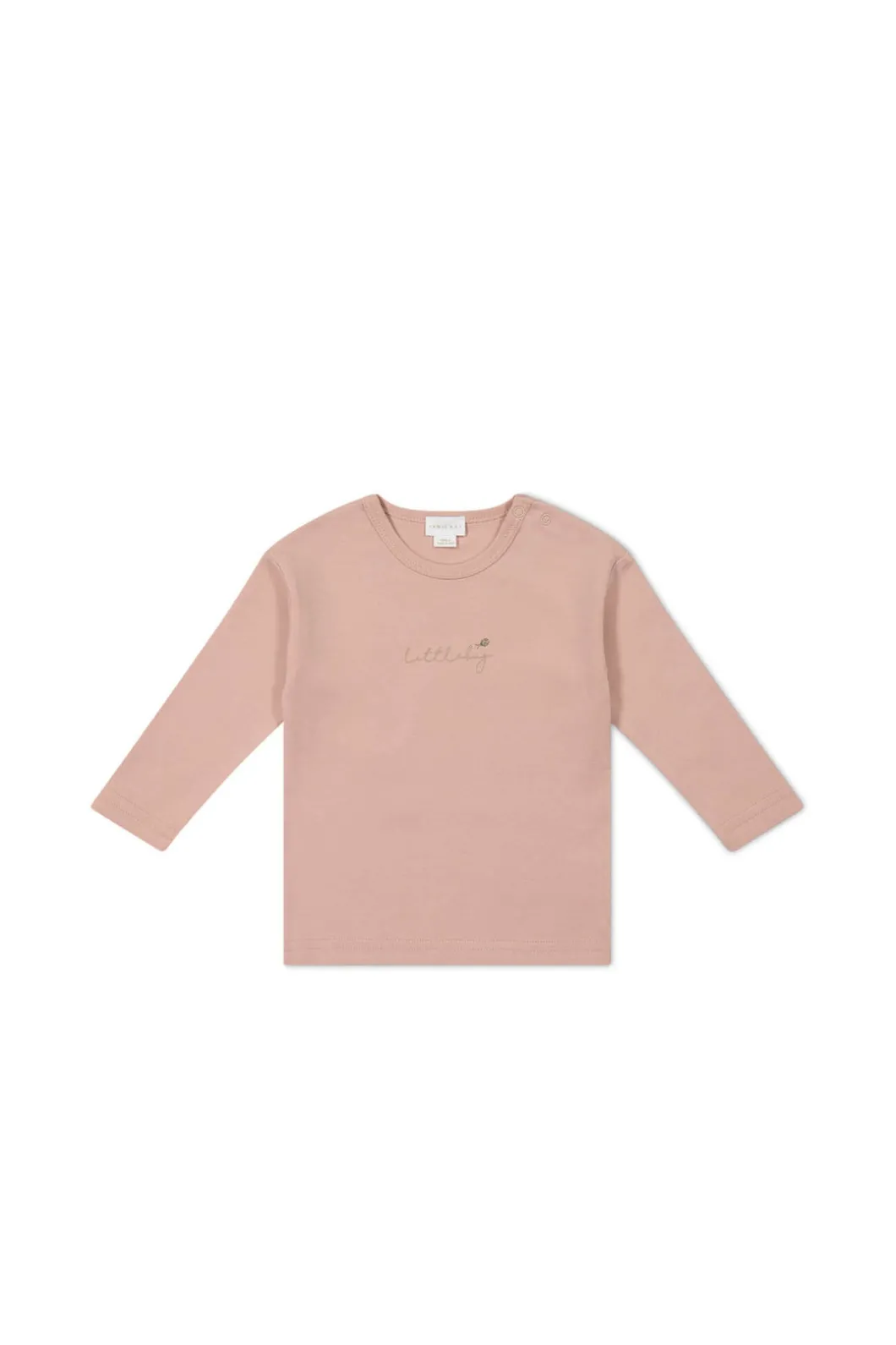 Pima Cotton Arnold Long Sleeve Top - Dusky Rose Little Bug