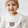 Pima Cotton Arnold Long Sleeve Top - Cloud Bear